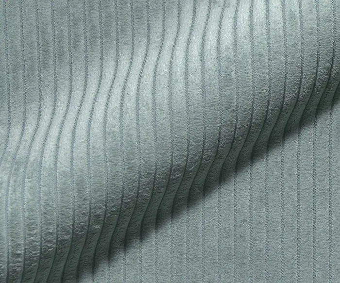 Stoffmuster Cord Pastellblau