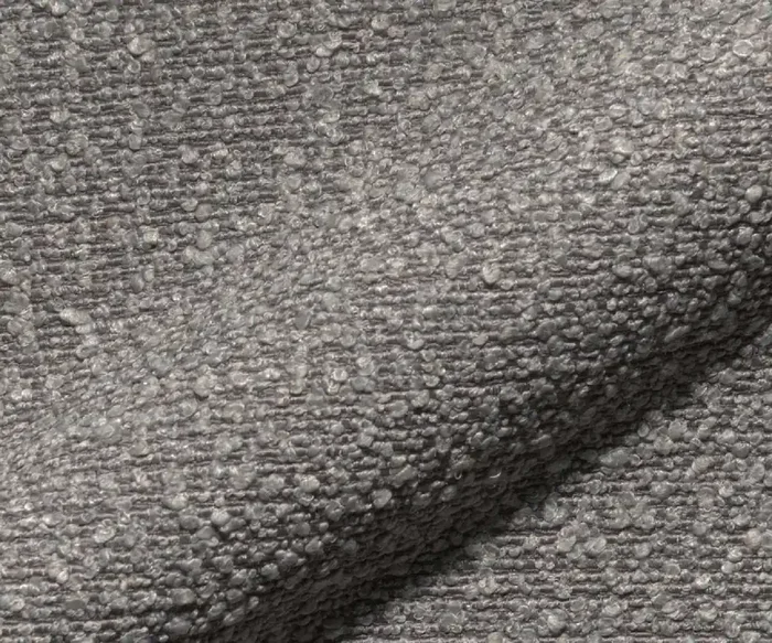 Stoffmuster Flex Bouclé Silbergrau