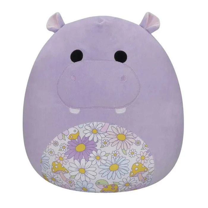 Stofftier Jazwares Squishmallows Purple Hippo with Floral Belly Hanna [Größe 50 cm]