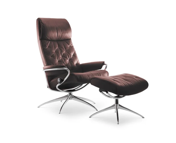 Stressless Metro Standard Sessel mit hoher Rückenlehne + Pouf