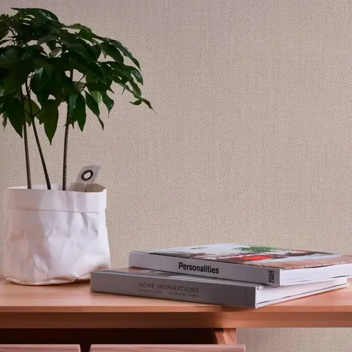 Strukturtapete Glitzer-Effekt Creme Grau – Unitapete strukturiert – Vliestapete