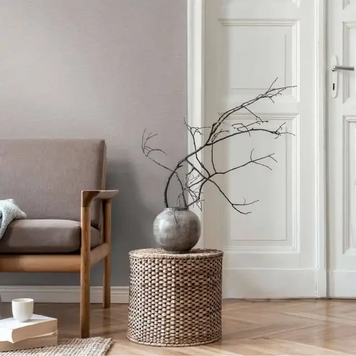 Strukturtapete in Betonoptik Hellgrau – Moderne Vliestapete einfarbig – Putzoptik