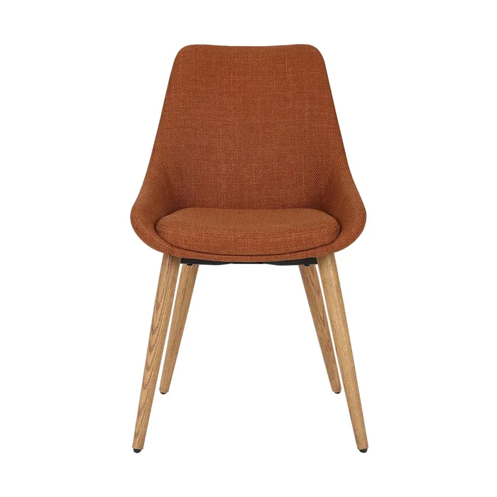 Stuhl mit Stoffbezug und Eichenfüßen Zago [Größe 49x56x83 cm]