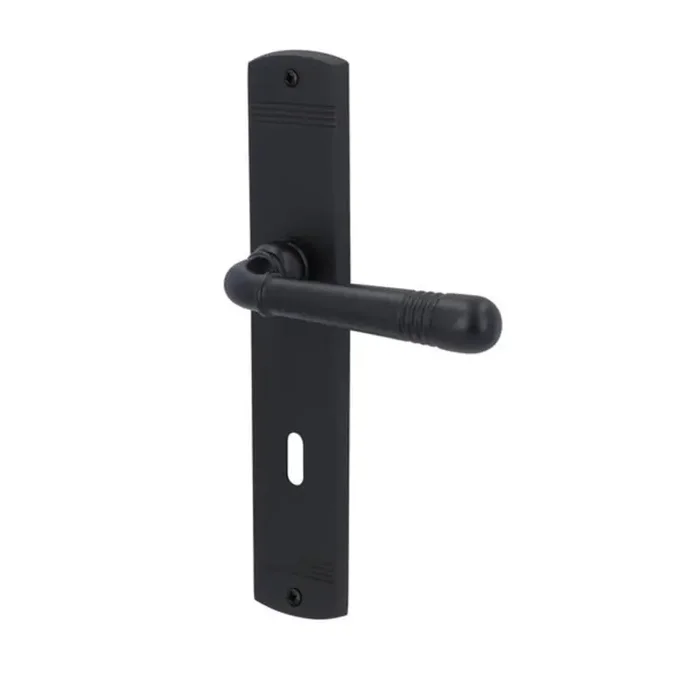 Südmetall Langschild-Türgriffgarnitur Scarlet-LS Variostar Basic Schwarz matt