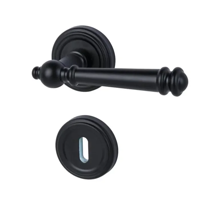 Südmetall Türgriffgarnitur Mount Everest-R Top Speed Schwarz matt