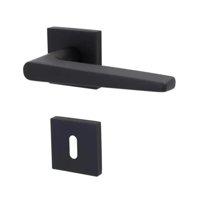 Südmetall Türgriffgarnitur Sirius-R Top Speed Quadro Schwarz matt