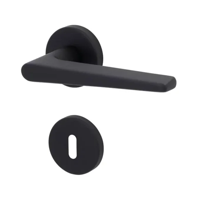 Südmetall Türgriffgarnitur Sirius-R Top Speed Schwarz matt