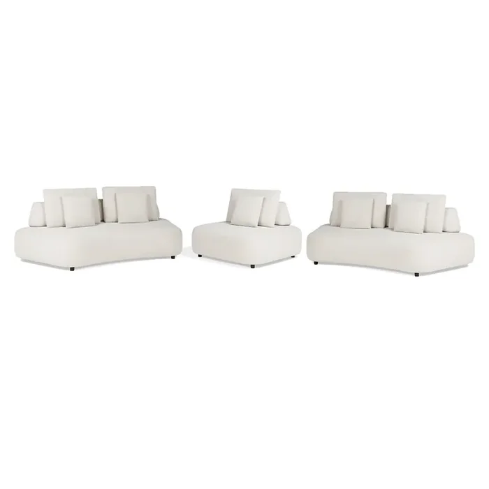 SUNS Blocchi Premium Gartenmöbel Set 3-tlg – Gartenlounge aus Outdoor-Stoff