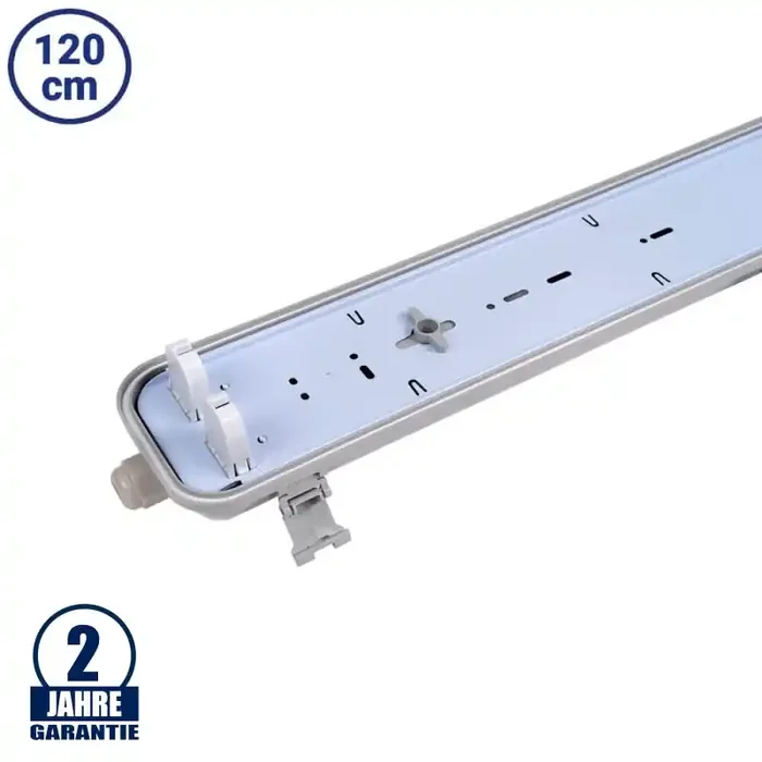T8 LED Wannenleuchte für 120 cm 2 Röhren IP65