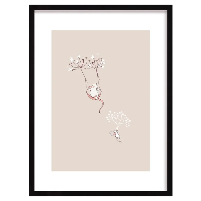 Tabelle Yellow Tipi Bubble Dreams Mouse [Größe 30×40 cm]