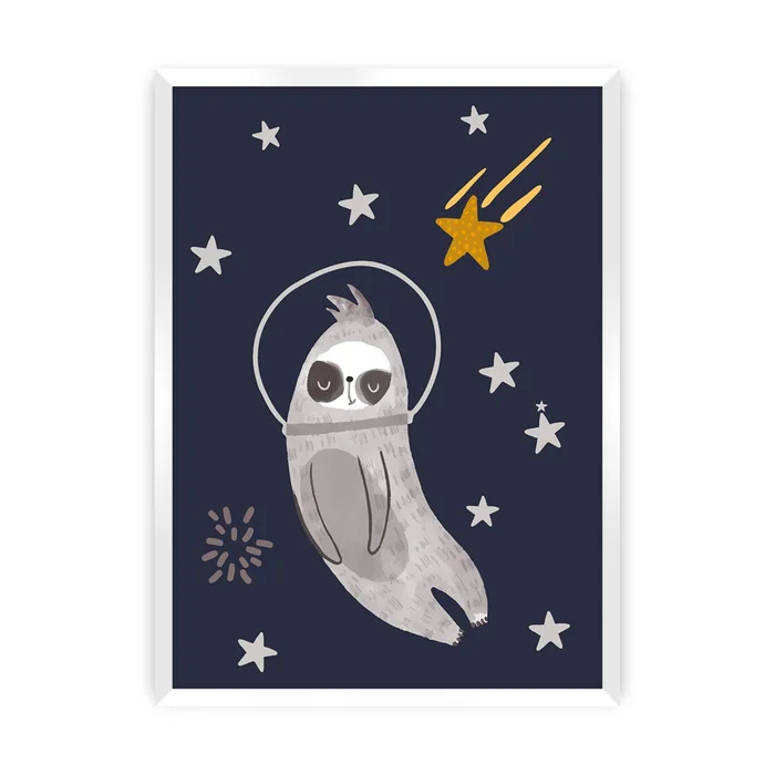 Tabelle Yellow Tipi Happy Sloth [Größe 30×40 cm]