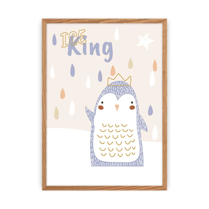 Tabelle Yellow Tipi Zoo Party penguin [Größe 30×40 cm]