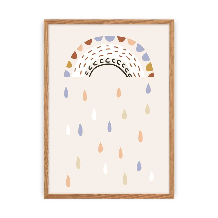 Tabelle Yellow Tipi Zoo Party rainbow [Größe 30×40 cm]