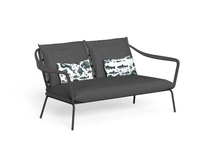 Talenti Cruise Alu Sofa Love Seat Entworfen von Ludovica Serafini + Roberto Palomba