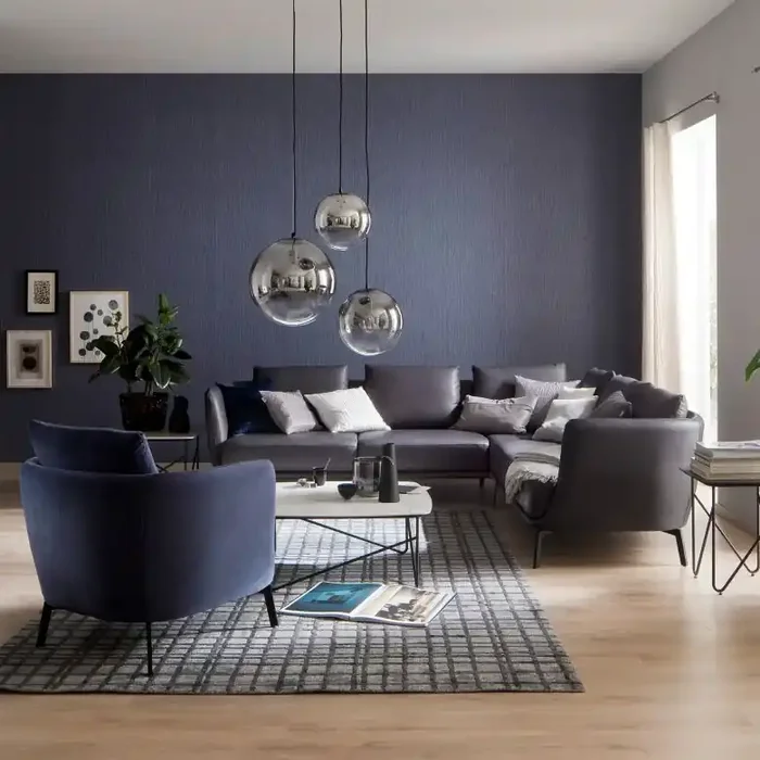 Tapete SCHÖNER-WOHNEN Vliestapete, Strukturtapete blau