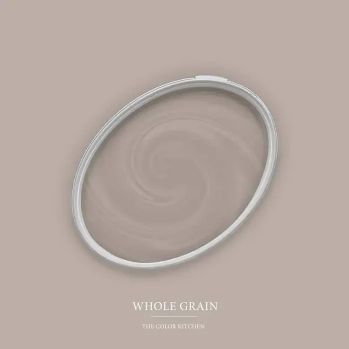 Taupe Wandfarbe seidenmatt I Whole Grain Atmosphäre zurückhaltender Eleganz schaffend THE COLOR KITCHEN