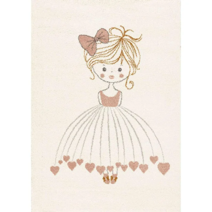 Teppich Zimmer Yellow Tipi Little Girl [Größe 160×230 cm]