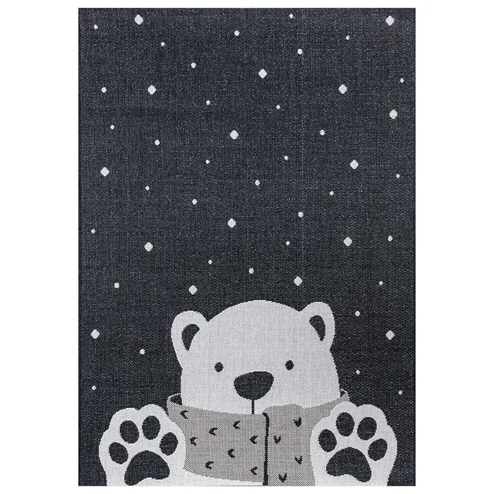 Teppich Zimmer Yellow Tipi White Bear [Größe 160x230x1 cm]