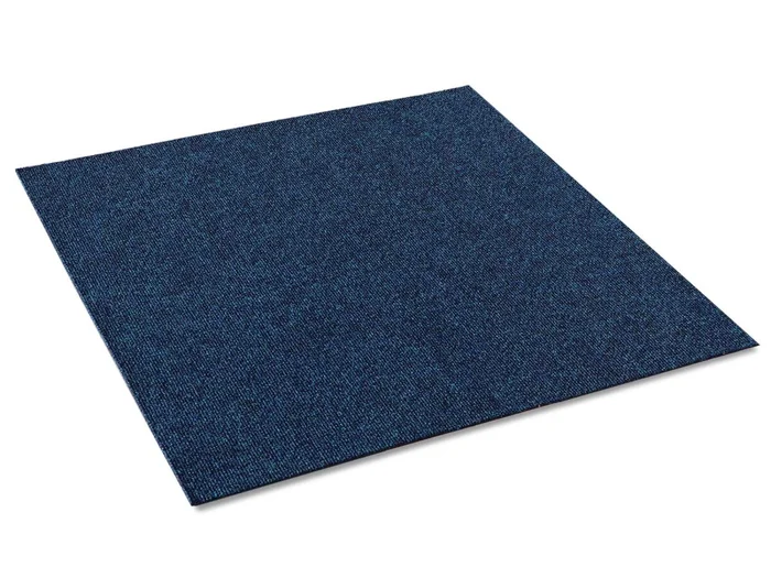 Teppichfliesen BEDFORD TILE | Selbstliegend | Blau – 100×100 cm