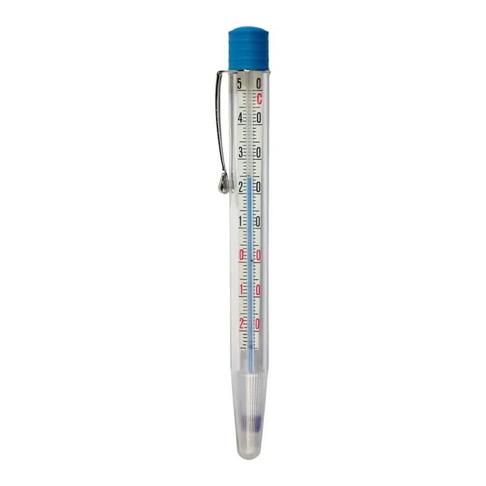 Thermometer mit Metall-Clip, Temperaturbereich -20 °C bis 50 °C