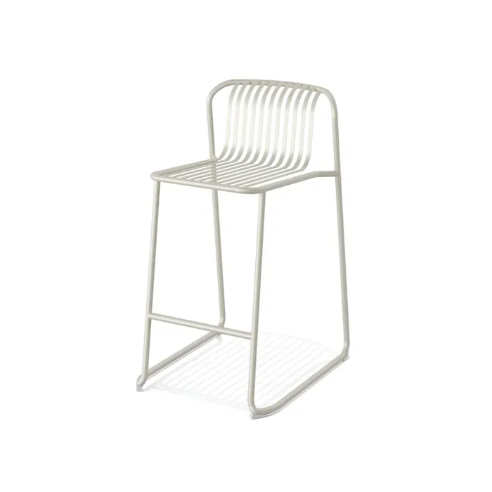 Throne Barhocker Metall stapelbar – Beige