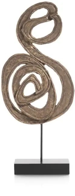 Tigris Dekofigur H52cm – Schwarz/Gold