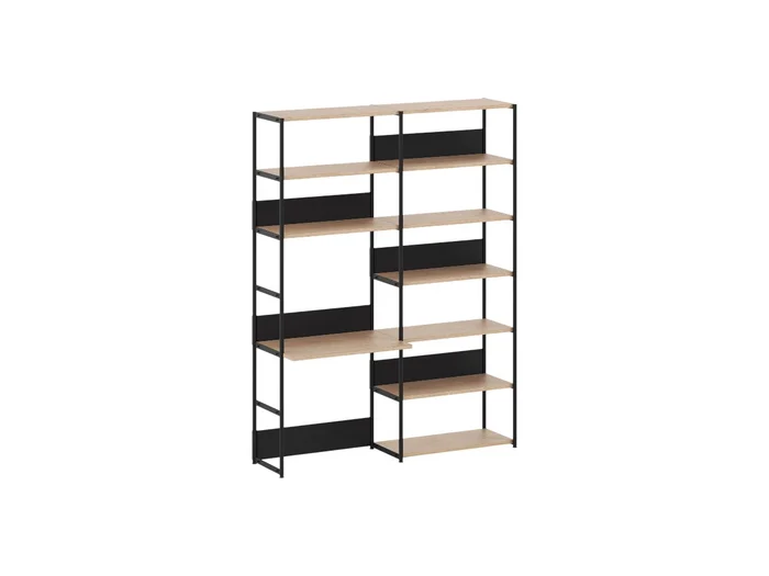 TipToe : Unit Regalsystem für den Schreibtisch L. 164 cm – H. 215 cm