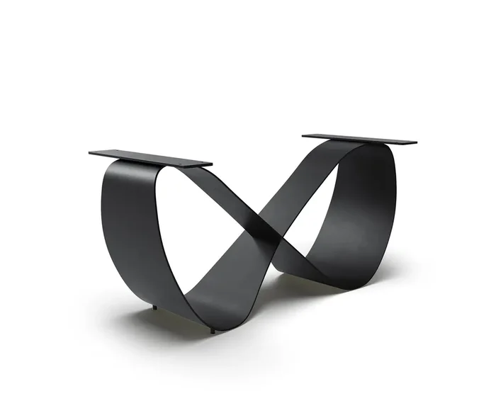 Tischgestell Infinity Metall Schwarz für Tischplatten ab 240 cm