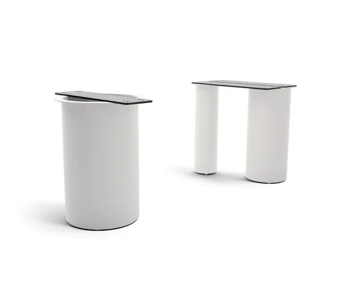 Tischgestell Troa Metall Weiß für Tischplatten ab 200 cm