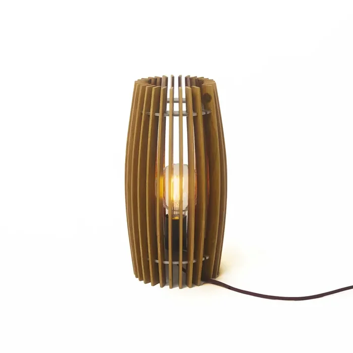 Tischlampe FLUSSIO aus Holz von Massimo Martino, Francesco De Luca und Andrea Riva für Winetage – 220-240V