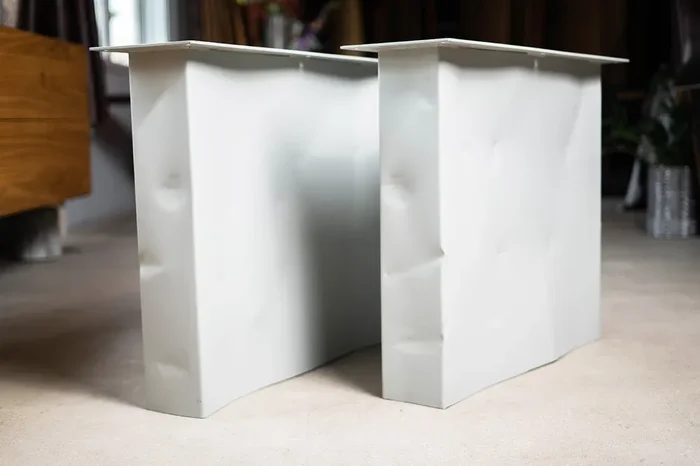 Tischwangen Tonder in telegrau 80 x 72cm Ausstellungsstück