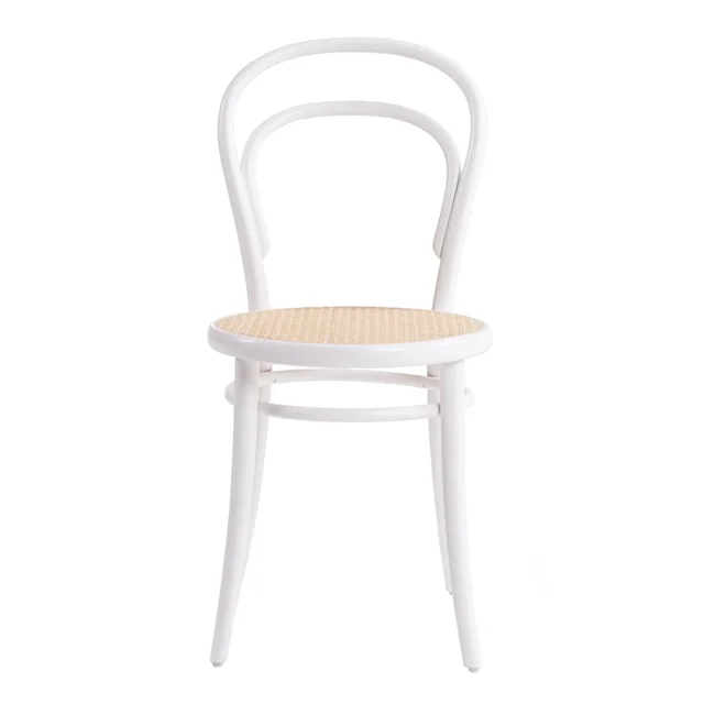 TON No 14 Esszimmerstuhl Rattan/ Weiß