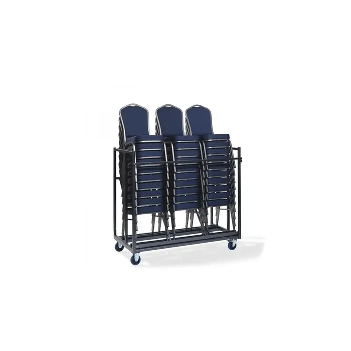 Transport trolley stacking chair, for up to 30 stacking chairs, 151x76x120cm (WxDxH), hammer blow