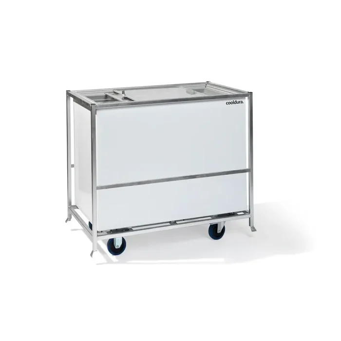 transport trolley was specially developed for the S3M-IN refrigerator