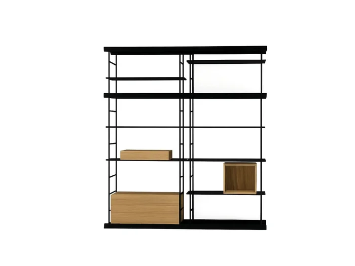 Treku Bost Regal in Graphit / M16 Bio-Eiche Entworfen von Yonoh