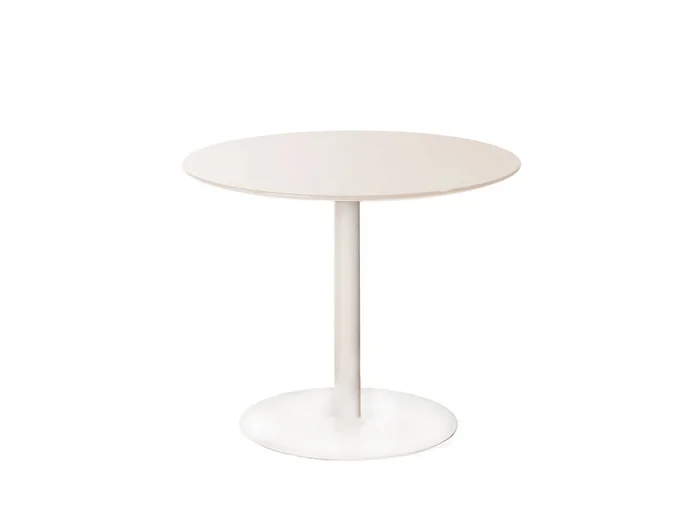 Tribù T-Table Outdoor Tisch – 00-Weiß / L10 Leinen – Ø 90 x H. 75 Entworfen von Marc Merckx