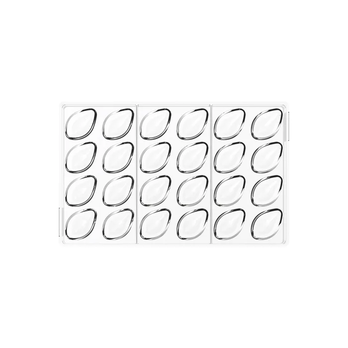 Tritan Silikonform Silikomart Quenelle 01 [Größe 42x26x17 mm]