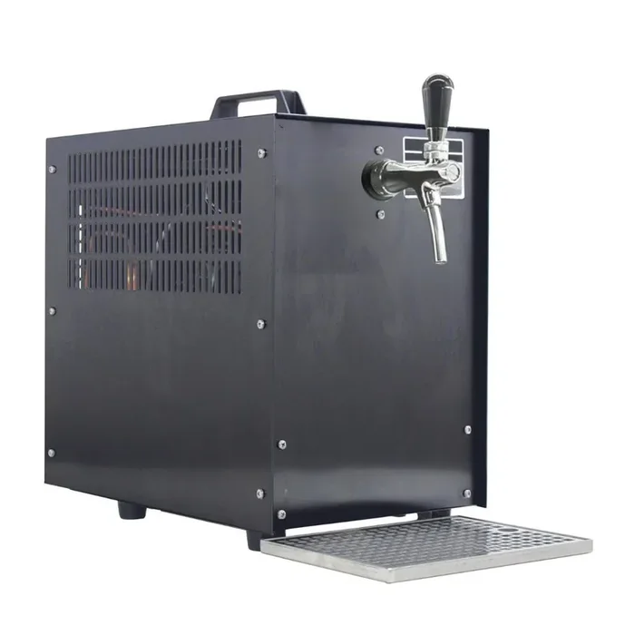 Trockenkühlgerät Bierkoffer schwarz 1-ltg 60l inkl. Tropfschale mit Schankhahn