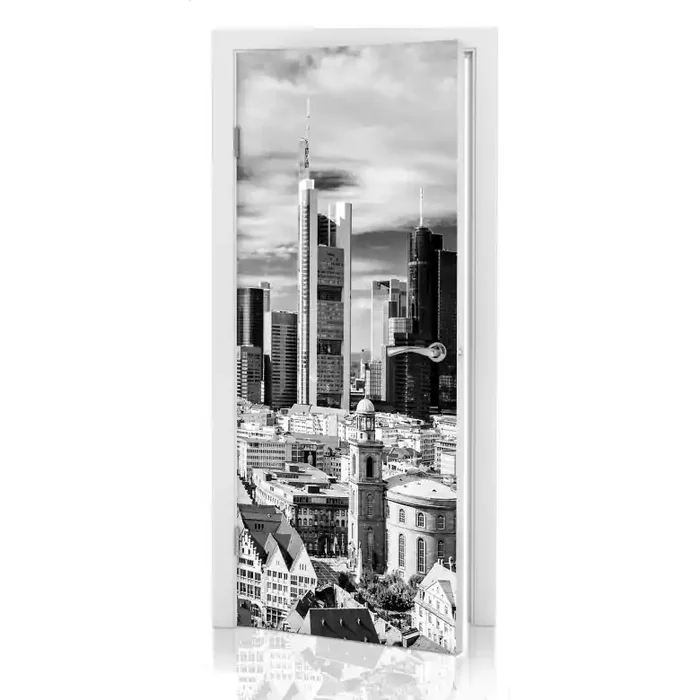 Türdesign Frankfurter Skyline 91×200 cm