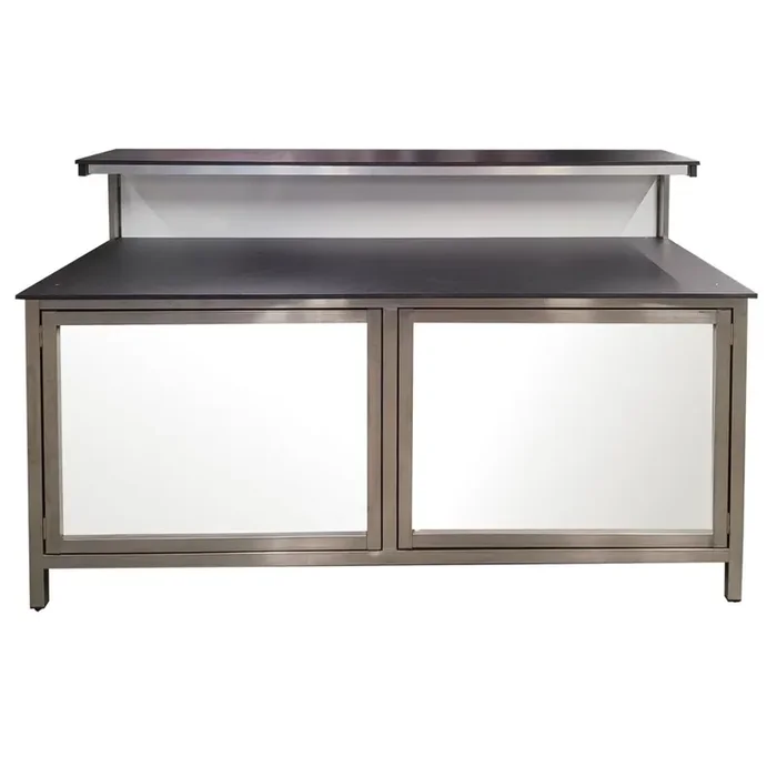 Türmodul für 2 m Theken mit Rahmen und 2 Türen