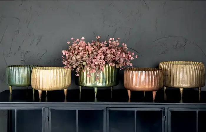 Übertopf Dekoschale XL Passion Gold Klein