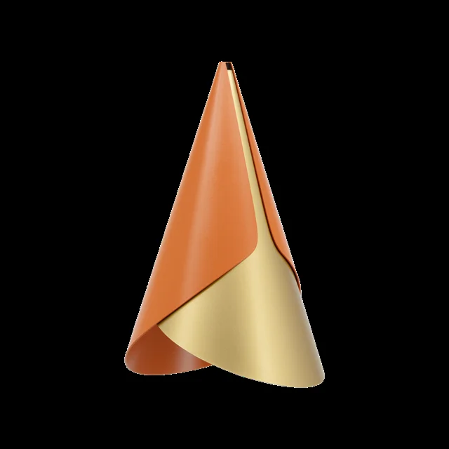 Umage Cornet Nuance Lampenschirm Orange/ Messing