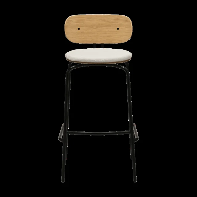 Umage Curious Barhocker Teddy Weiß/ Schwarz