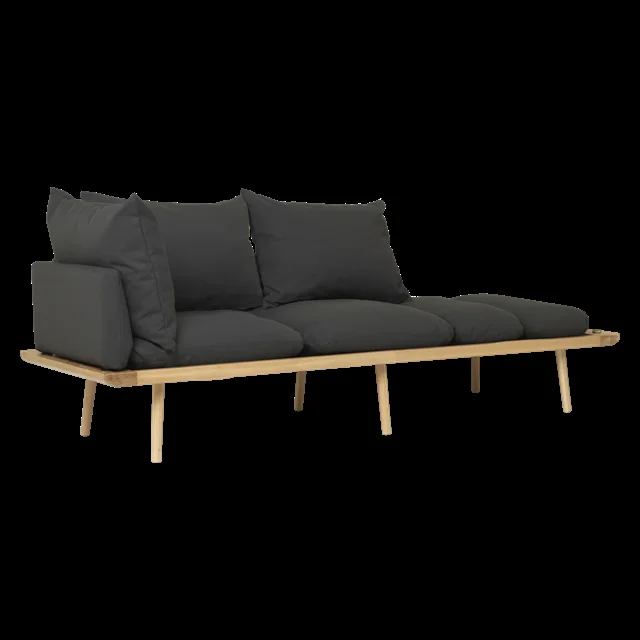 Umage Lounge Around 3-Sitzer Sofa Eiche/Shadow