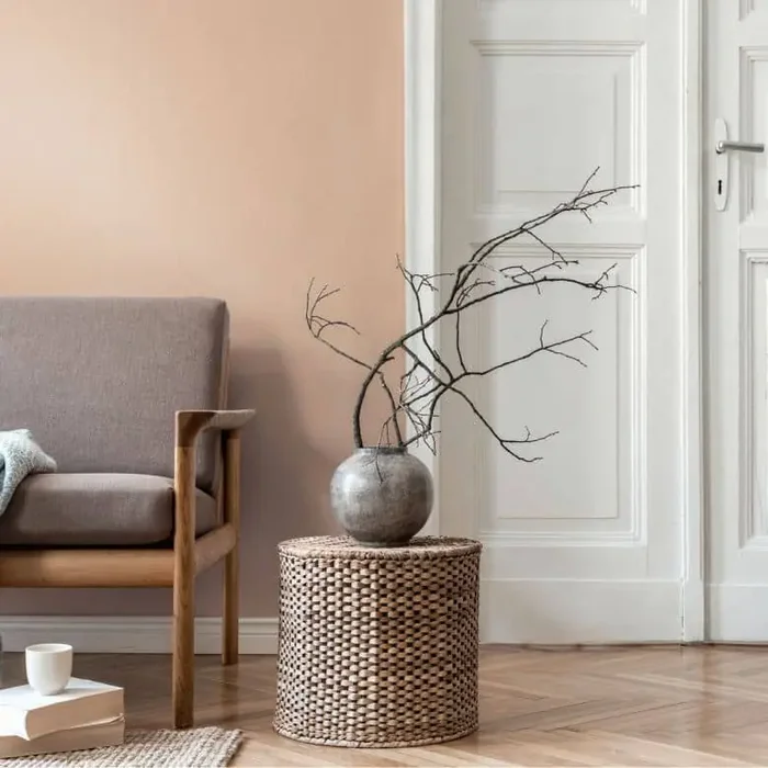 Unitapete Leinenoptik Sand Beige – Einfarbige Vliestapete strukturiert matt