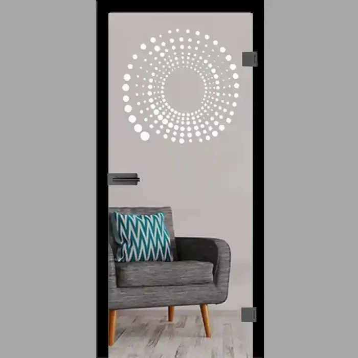 Urvan Motiv matt Glastür – Ganzglastür / Komplettset mit Zarge von Erkelenz