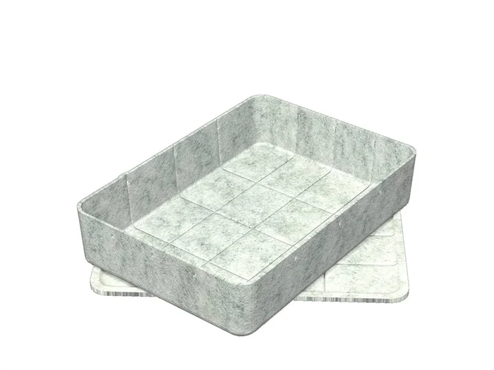 USM Inos Box – Großes Tablett Entworfen von Fritz Haller & Paul Schärer