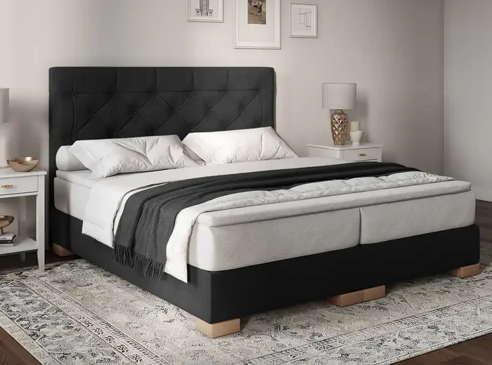 Valenzia Superior Hotel Boxspringbett 200x200cm