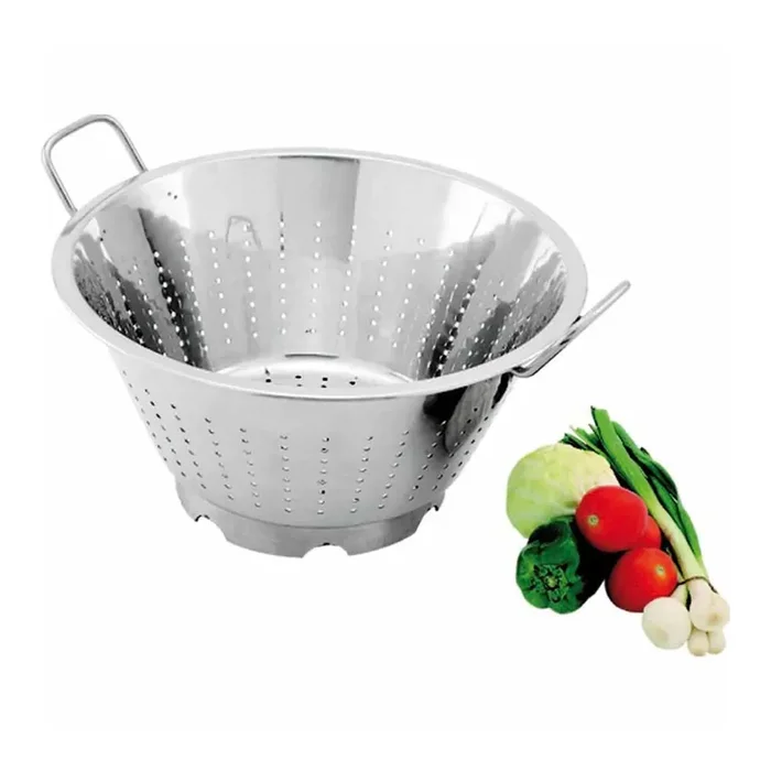 Vegetable colander, conical, polished, Ø 40 cm