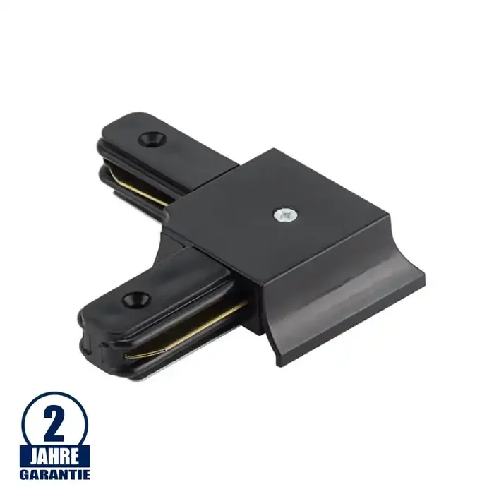 Verbinder für 1 Ph. Stromschiene Schwarz L-FORM